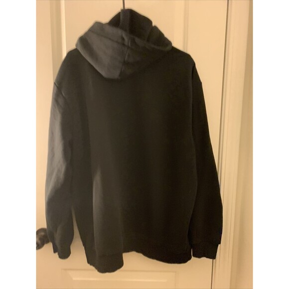 Boohoo Man Men's Graphic Print Sweatshirt Hoodie Size Small Black - Picture 14 of 16